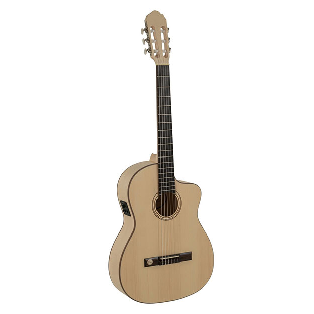 Guitare électro-acoustique VGS Pro Natura Silver Samba