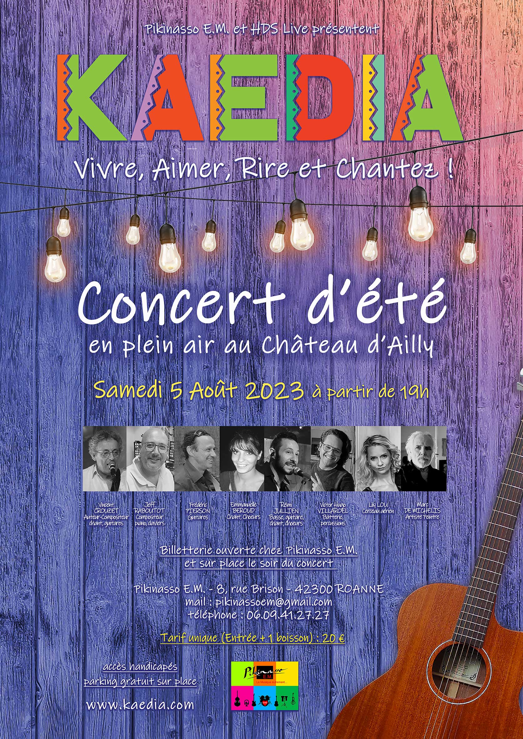 Concert de Kaedia Samedi 5 Août 2023